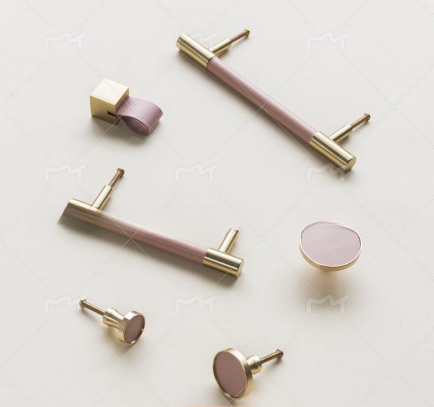160 มม สีสันหนัง Knob กล่องประตูจับ Hardware สําหรับการตกแต่ง