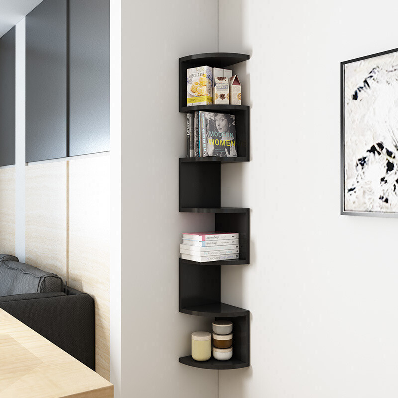 สไตล์โมเดิร์น 5 ชั้น หนังตกแต่งมุม ชั้นวางหนังสือ ผนัง